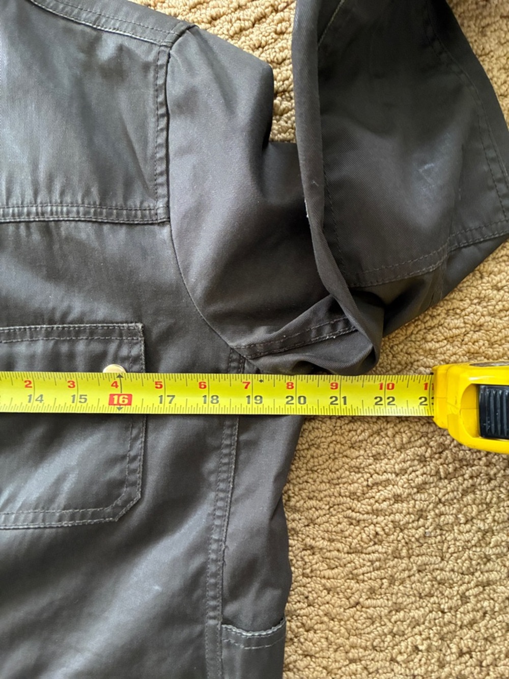 J. Crew Relaxed Boyfriend Field Jacket Olive Green Jacket Sz. Medium - Picture 8 of 12